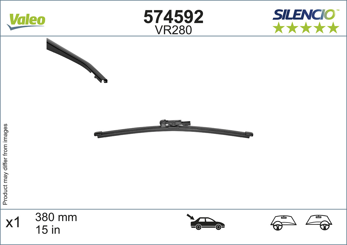 VALEO VAL574592 Ablaktörlő lapát